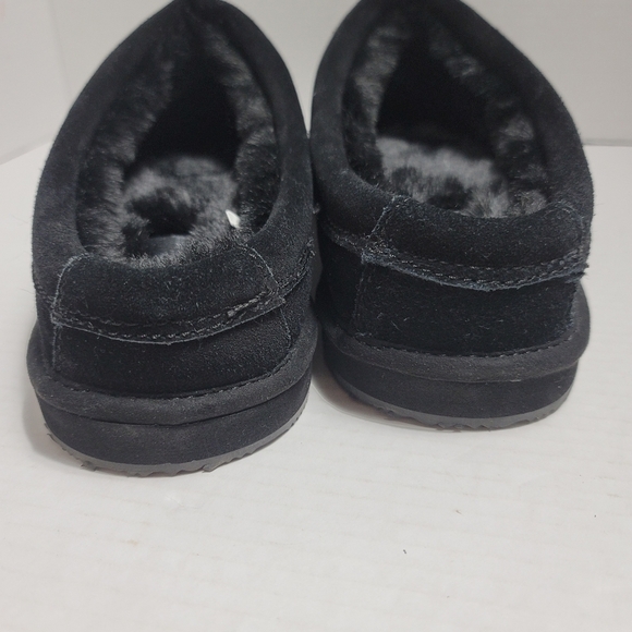 MyPillow MySlippers Men\'s Slip-On Black Suede Leather Slippers 4 Tier Cushion